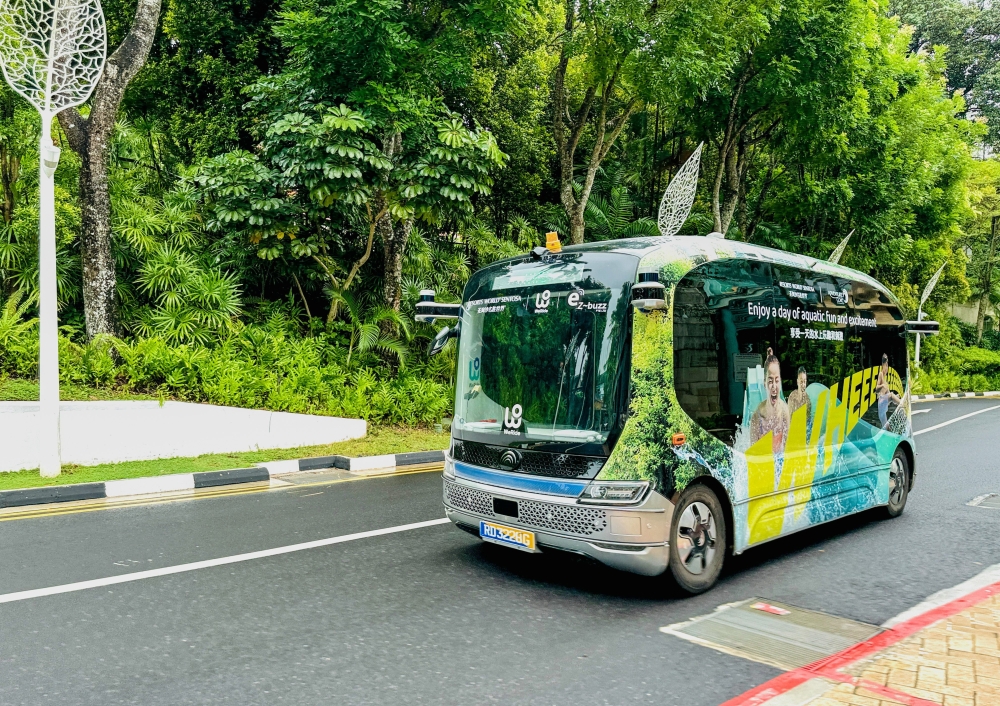 China's WeRide's autonomous Robobus deployed in Singapore's Resorts World Sentosa. — Picture courtesy of WeRide