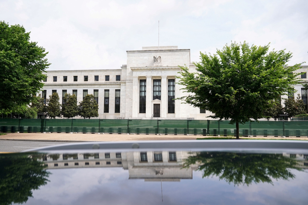 This file photos shows the exterior of the Marriner S Eccles Federal Reserve Board Building is seen in Washington, DC, US June 14, 2022. — Reuters pic