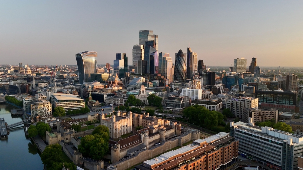 The Tower of London and the City, Britain's financial powerhouse, at daybreak in London June 19, 2025. — Reuters pic  