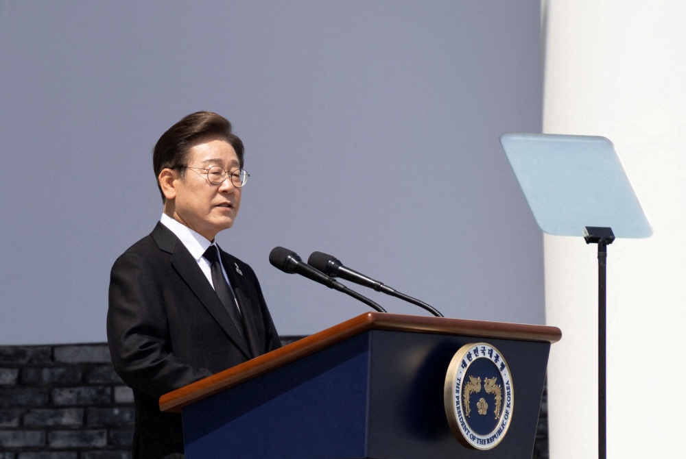 South Korean President Lee Jae-myung will not be attending the Nato meeting in person. — Reuters pic