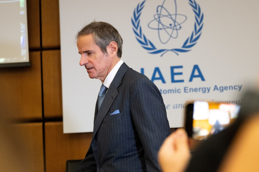 International Atomic Energy Agency (IAEA) Director General Rafael Grossi arrives for an emergency meeting of the agency’s Board of Governors to discuss the situation in Iran following the US attacks on the country’s nuclear facilities, at the IAEA headquarters in Vienna June 23, 2025. — Reuters pic