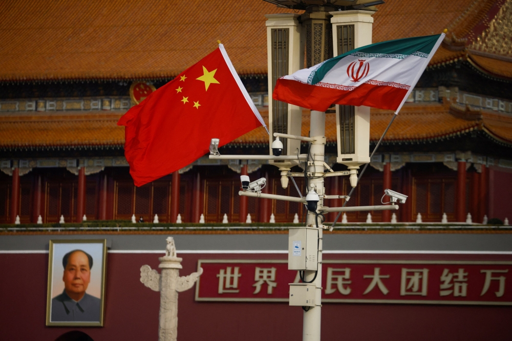China, one of Iran’s closest allies and the biggest buyer of its oil, has stayed on the sidelines of its conflict with Israel, urging a diplomatic solution. — Reuters pic  