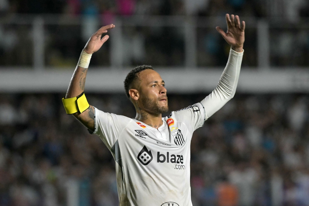 Neymar started his career at Santos before moving to Barcelona and then Paris Saint-Germain. After an injury-hit spell in Saudi Arabia, he returned to Santos in January on a contract that was due to expire on June 30. — AFP pic  