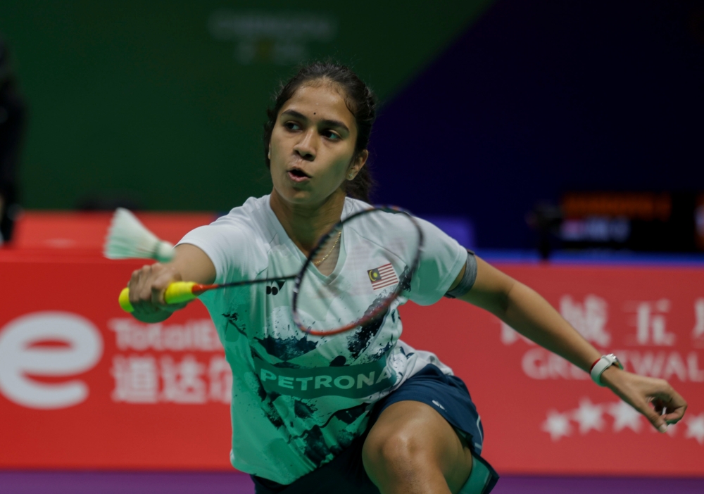 K. Letshanaa won with a straight-sets 21-8, 21-19 victory in just 31 minutes. — Bernama file pic