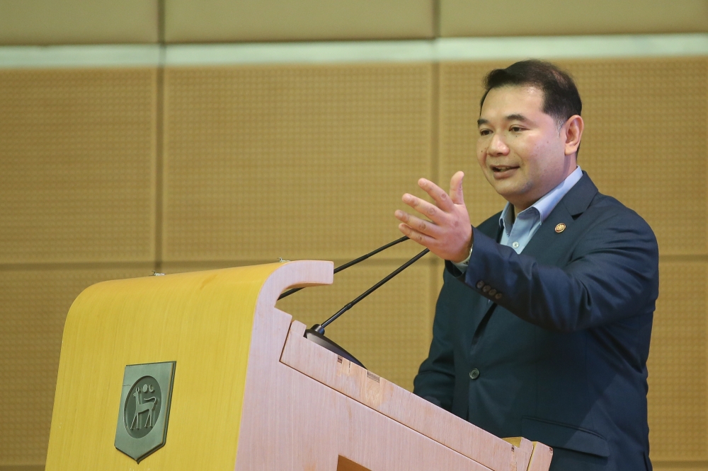 Former economy minister Datuk Seri Rafizi Ramli has slammed the Cabinet's decision to revise the 13th Malaysia Plan. — Picture by Yusof Mat Isa