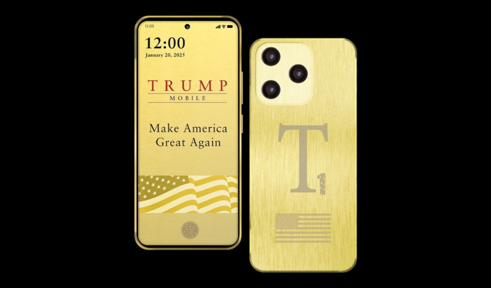 Once billed as ‘Made in the USA’, the Trump T1 smartphone is now marketed as ‘designed with American values’, with its launch pushed back and manufacturing questions still swirling. — Picture via Trump Mobile