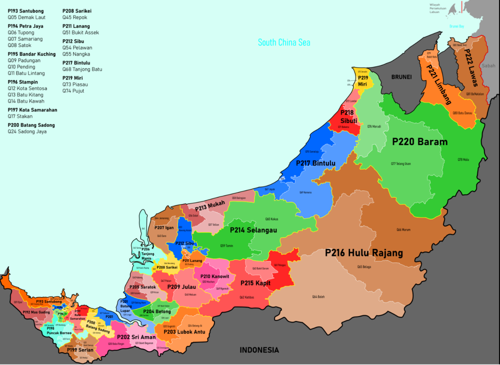 The parliamentary constituency of Baram in Sarawak is the second largest by area in Malaysia, covering over 22,000sq km, slightly bigger than all of Perak. — Picture from Wikipedia/Derkommander0916