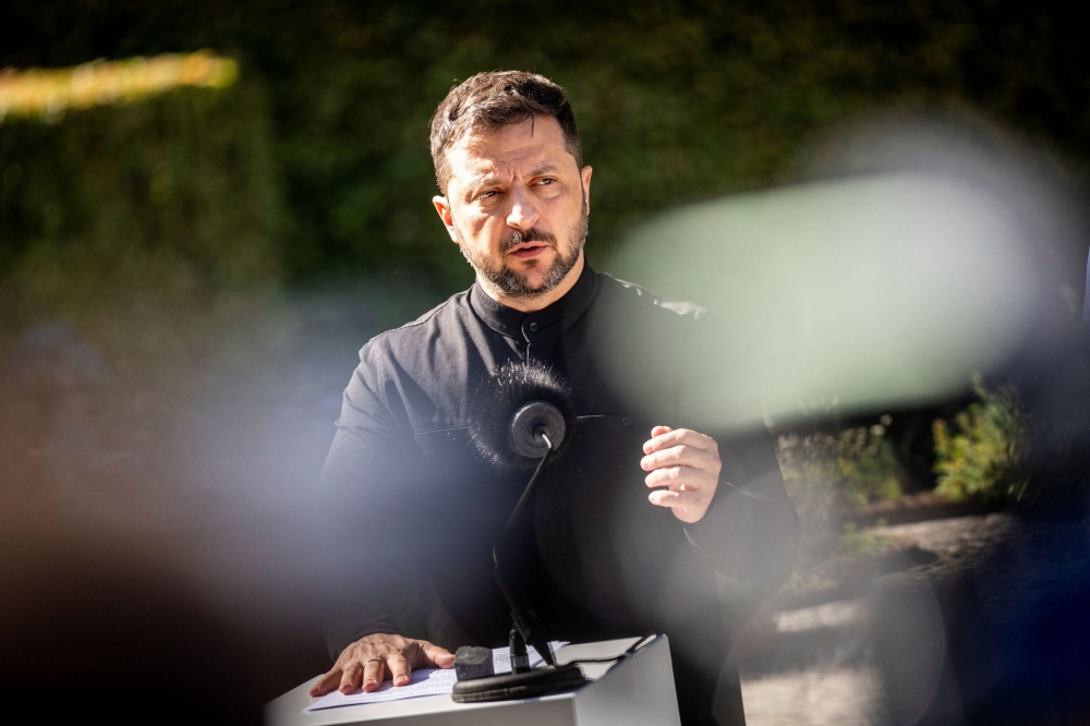 Zelenskiy said the two leaders had discussed ‘several other important matters’ that officials from the two sides would be considering in forthcoming meetings. — Reuters pic