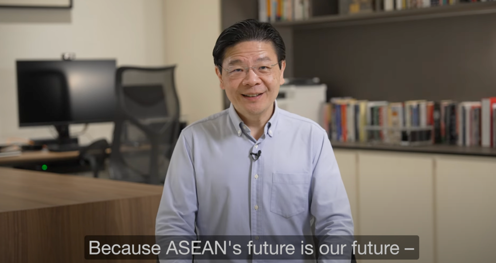 In a video message, Singapore Prime Minister Lawrence Wong called for bold Asean reforms, including deeper integration and reduced trade barriers, to strengthen the region’s competitiveness in a fragmented global economy. — Screengrab from YouTube video
