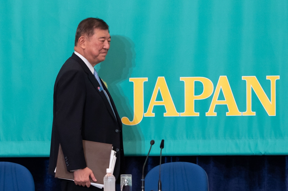 In the Sunday television show, Ishiba reiterated that Japan, as the biggest investor nation in the US economy, should be treated differently from other countries. — AFP pic