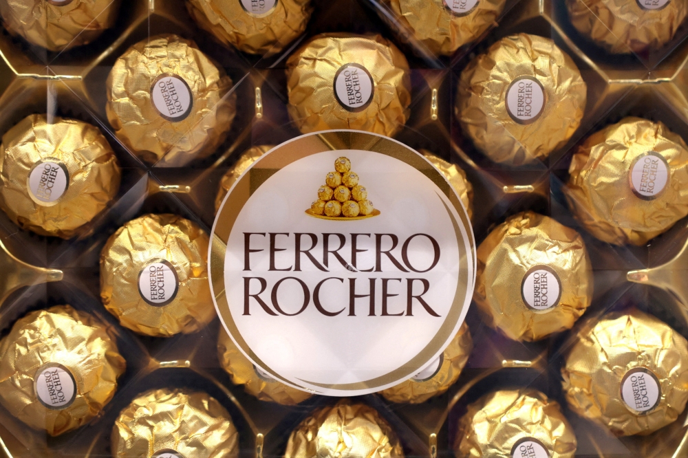 A box of Ferrero Rocher is displayed on a shelf in a supermarket in Sarajevo, Bosnia and Herzegovina October 29, 2024. — Reuters pic  