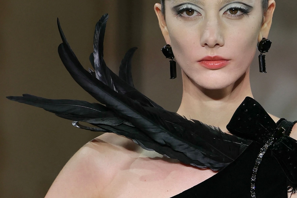 A model for Armani Prive. — AFP pic 