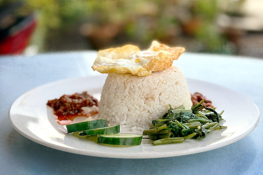 Melaka style ‘nasi lemak with kangkung’. — Picture by CK Lim