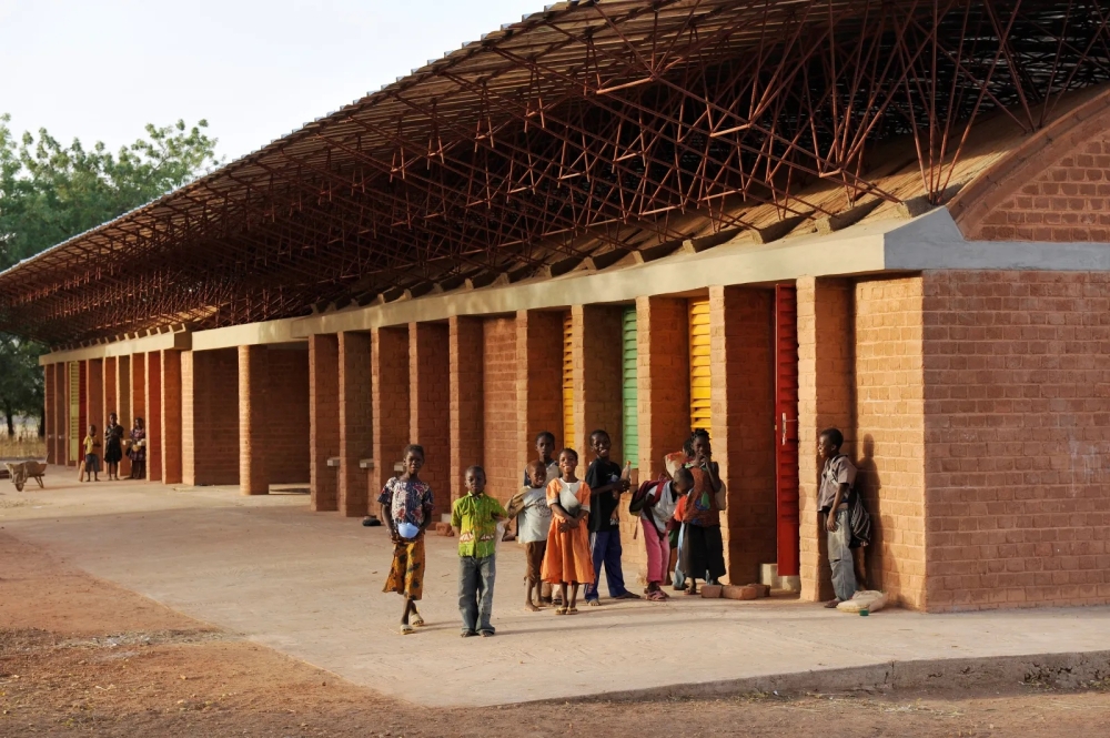 Gando Primary School, designed by Francis Kéré, features a double roof to keep temperatures cool inside. — Thomson Reuters Foundation pic/Kéré Architecture Handout