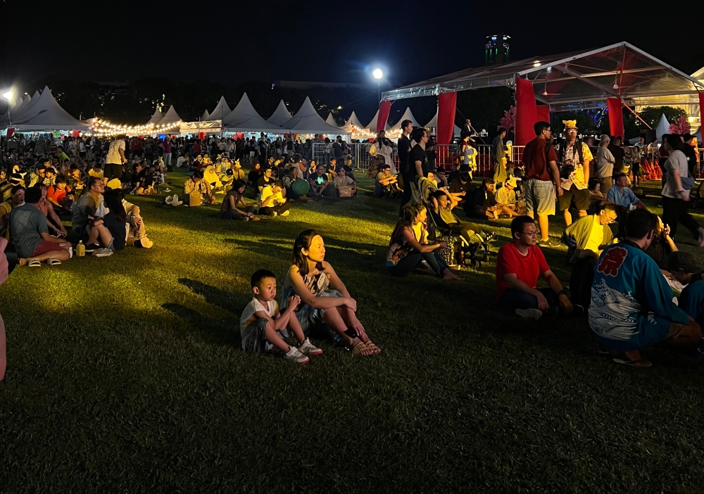 The crowd enjoying themselves at the Bon Odori festival in 2024. — Picture by Opalyn Mok