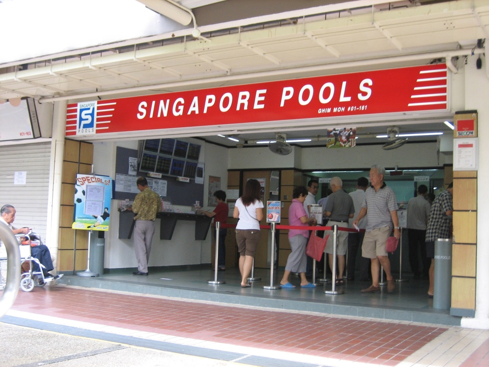 A Singapore Pools Toto outlet in Ghim Moh, Singapore. — Picture from Wiki Commons