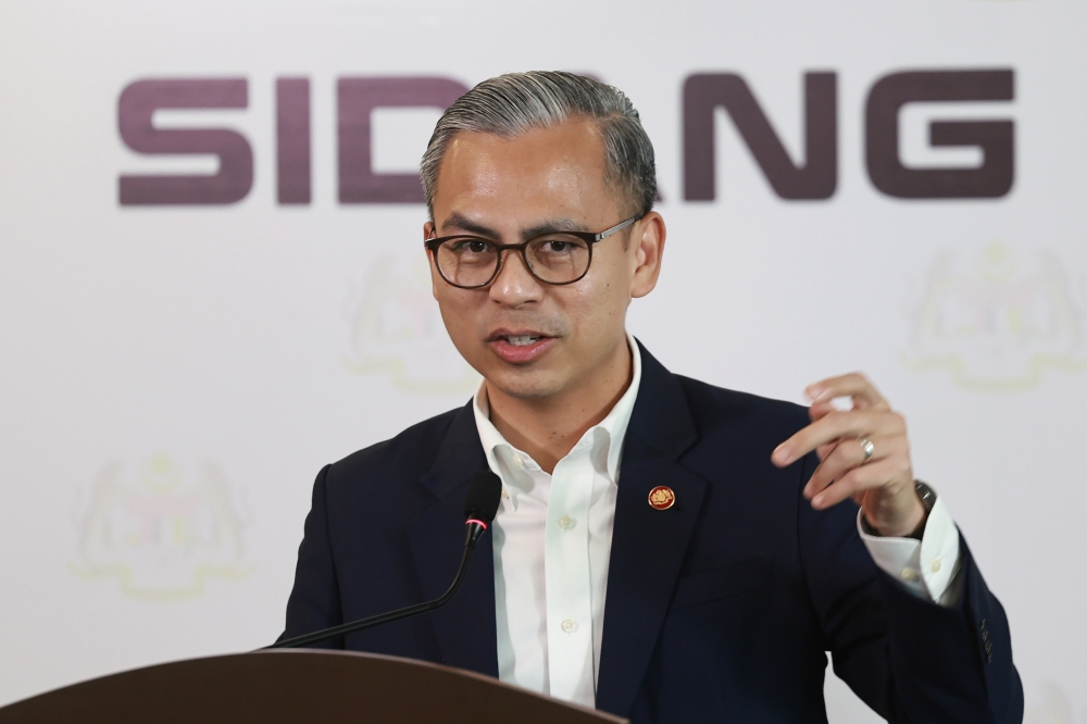 Communications Minister Datuk Fahmi Fadzil, who is also the Unity Government spokesperson, holds a weekly Cabinet press conference at the Ministry of Communications in Putrajaya on July 25, 2025. — Bernama pic