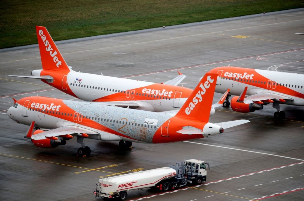 EasyJet confirmed in a statement sent to AFP that a passenger had been removed on Sunday from flight EZY609 from Luton to Glasgow ‘due to their behaviour onboard’. — Reuters pic
