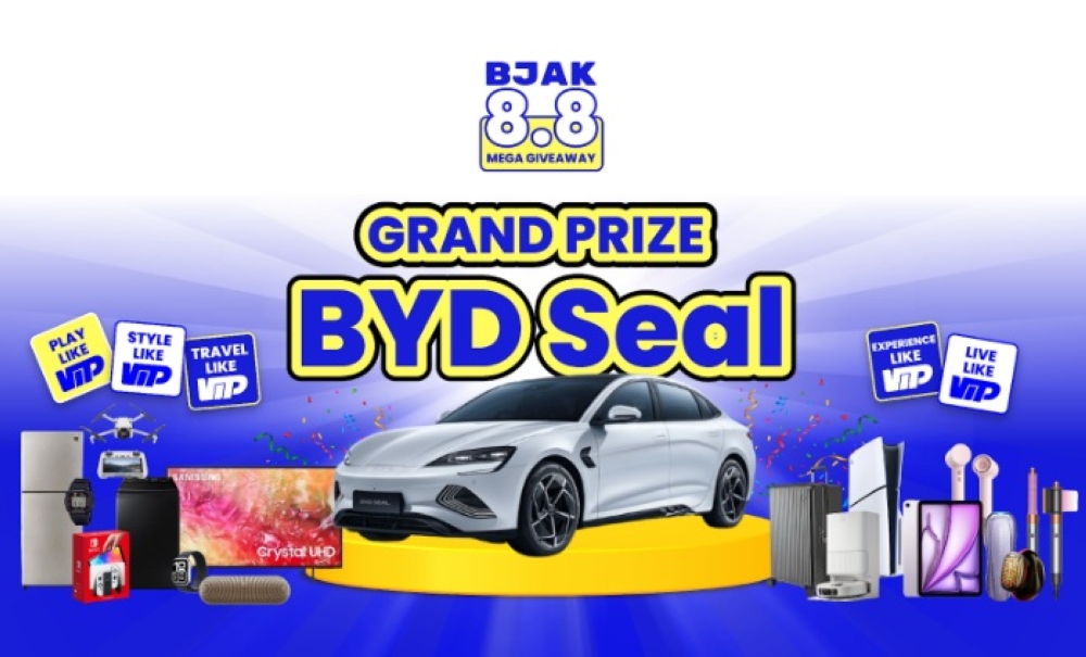Sign up and stand a chance to drive home the sleek BYD Seal. — Picture courtesy of BJAK