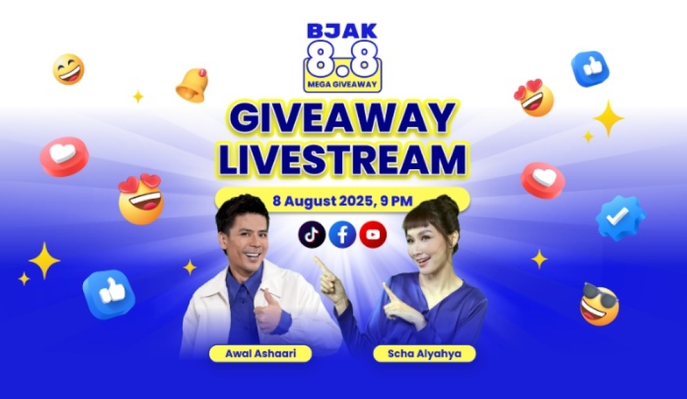 Winner reveal goes live with Scha & Awal on August 8 at 9pm. — Picture courtesy of BJAK