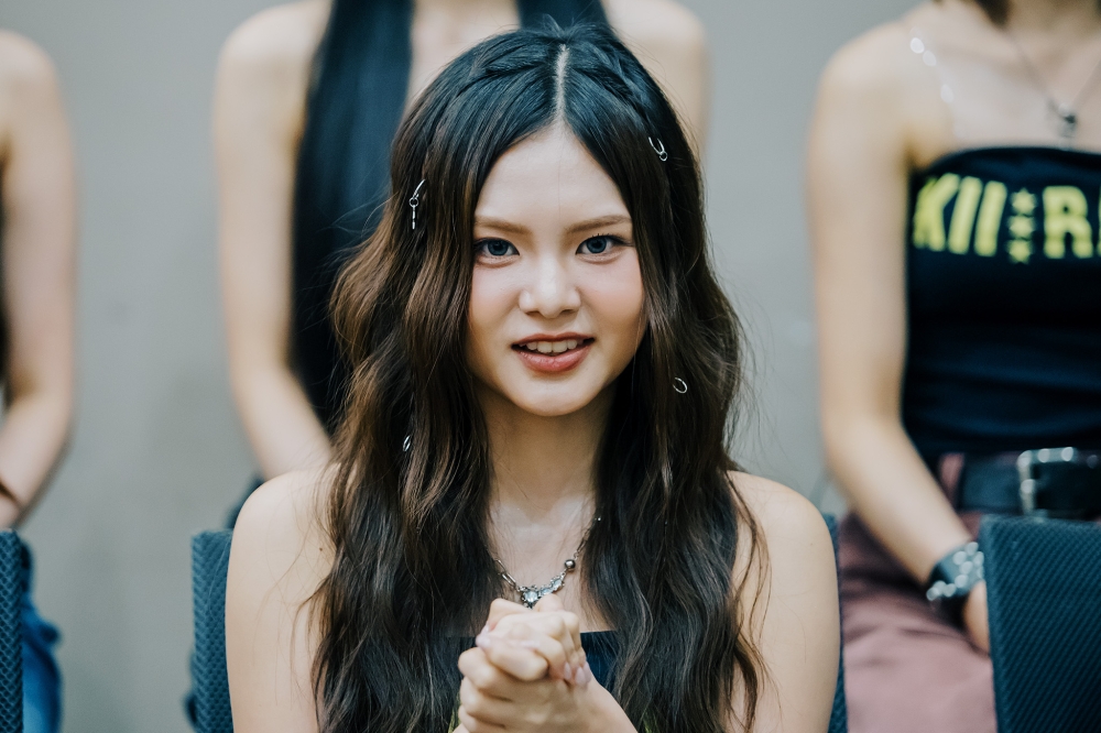 Lingling, the leader of K-pop group KIIRAS, talking about her homecoming to Malaysia. August 1, 2025. — Picture by Firdaus Latif