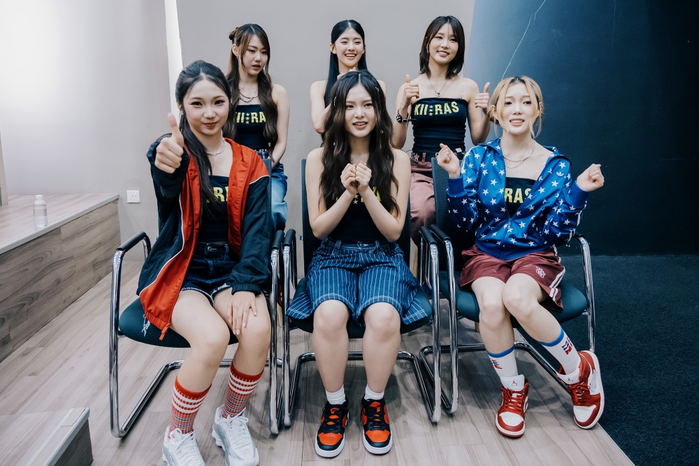 K-pop group KIIRAS during an interview with Malay Mail on August 1, 2025. — Picture by Firdaus Latif