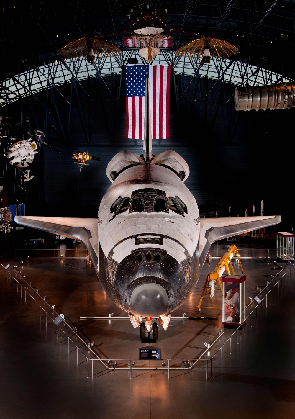 Discovery, the most flown, was chosen as a vehicle-of-record in a near-complete state, intended for study by future generations. — Smithsonian National Air and Space Museum photo via AFP