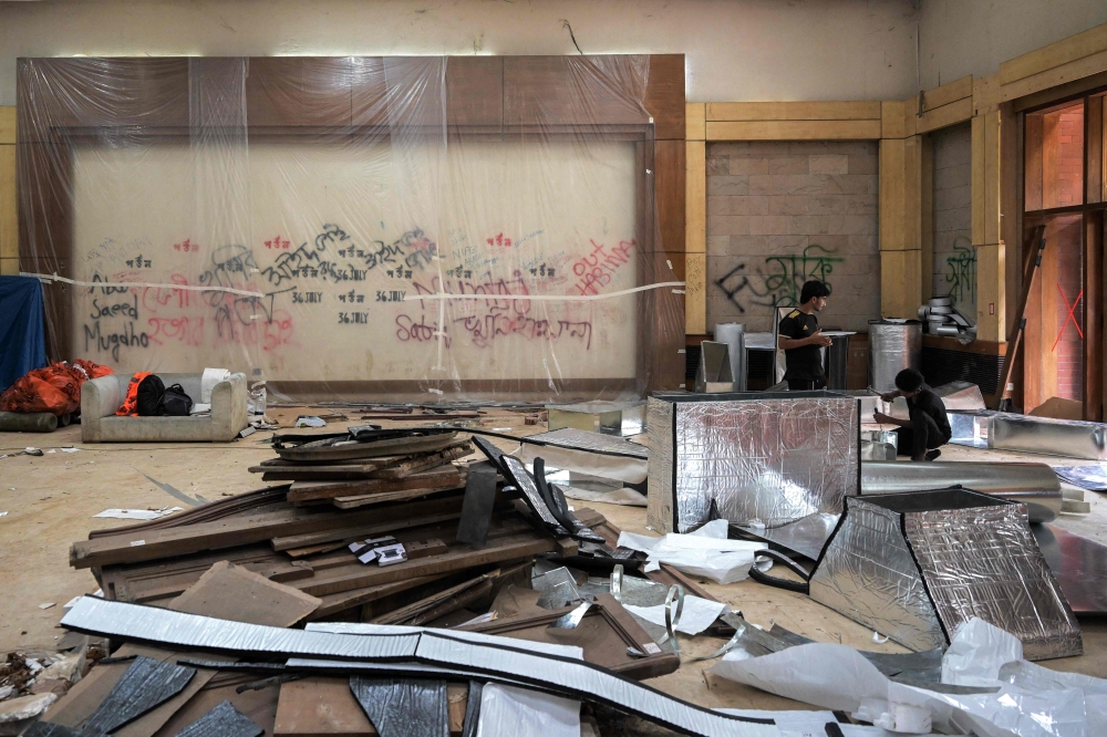 Once a heavily guarded palace, the former official residence of Bangladesh's ousted prime minister Sheikh Hasina is being turned into a museum as a lasting reminder of her autocratic rule. — AFP pic