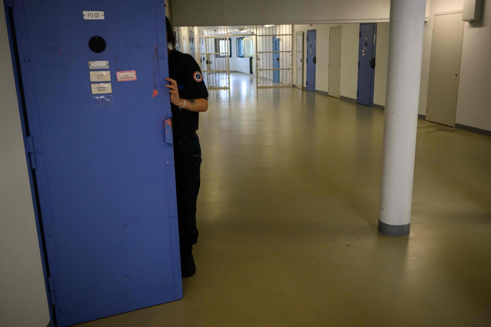 A general view of the women’s ward at the detention centre in Seysses. — AFP pic