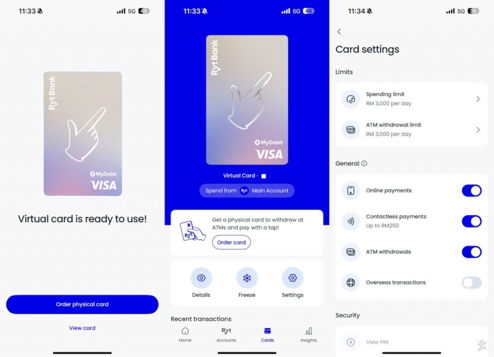 You can start spending using the virtual card using the details within the app. For merchants that don’t accept card payments, it also supports DuitNow QR too. — SoyaCincau pic 