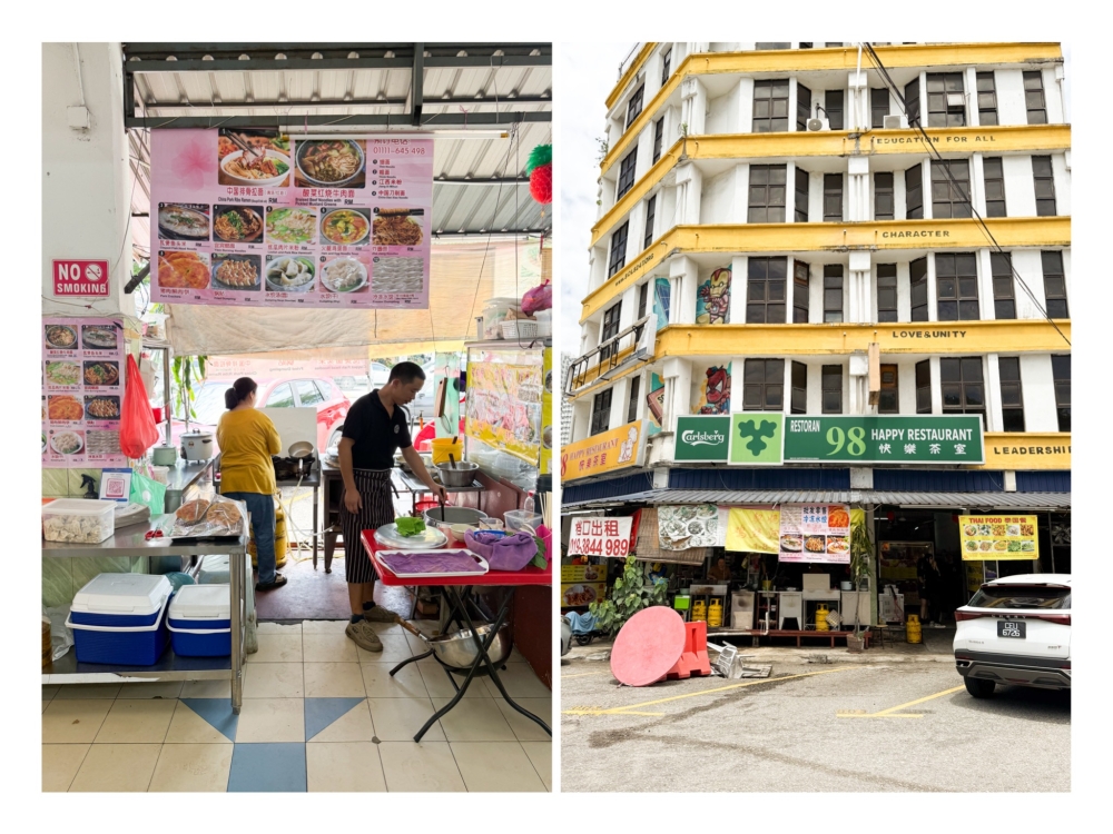 Look for the stall in front (left) at the corner restaurant (right) in the Taman Sri Sinar neighbourhood. — Picture by Lee Khang Yi