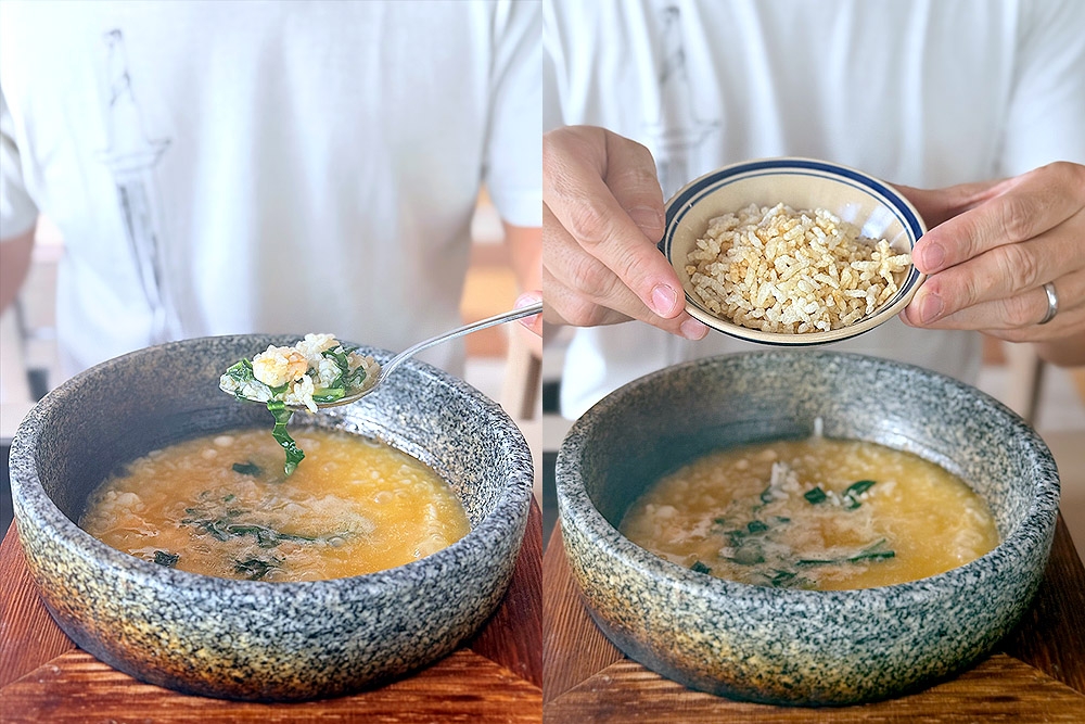 Crispy Rice in Seafood Broth. — Picture by CK Lim