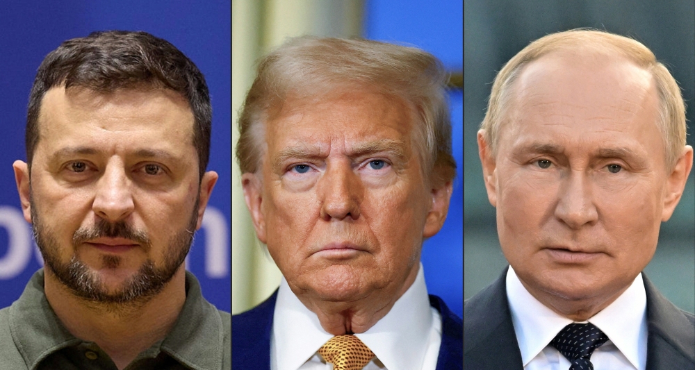 The high-stakes summit comes with US President Donald Trump struggling to broker an end to the conflict, and Volodymyr Zelensky and his European allies earlier urged the Republican to push for a ceasefire. — AFP pic