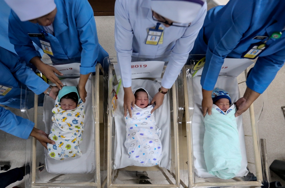 According to the Stats Department, mothers aged 30 to 39 years recorded the highest live births with 48,503 births, which is 51.9 per cent. — Picture by Sayuti Zainudin
