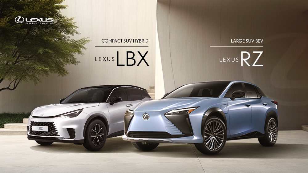 Lexus LBX and RZ reflect the brand’s focus on lasting value through premium hybrid and electric mobility. — Picture courtesy of Lexus
