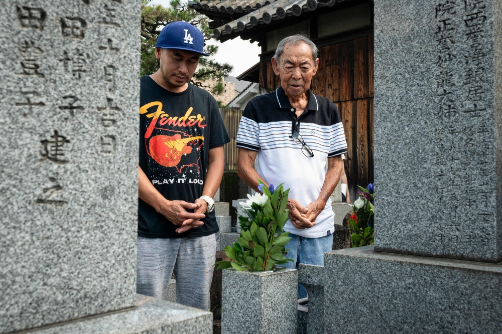 After a lifetime of searching, Jose Villafuerte this month finally found the Japanese father he lost during the dark years of World War II in the occupied Philippines. — AFP pic