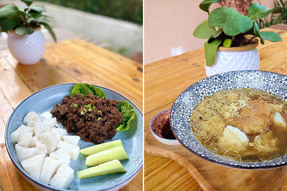 Beef Rendang (left). Soto Ayam (right). — Pictures courtesy of Trailside Treats
