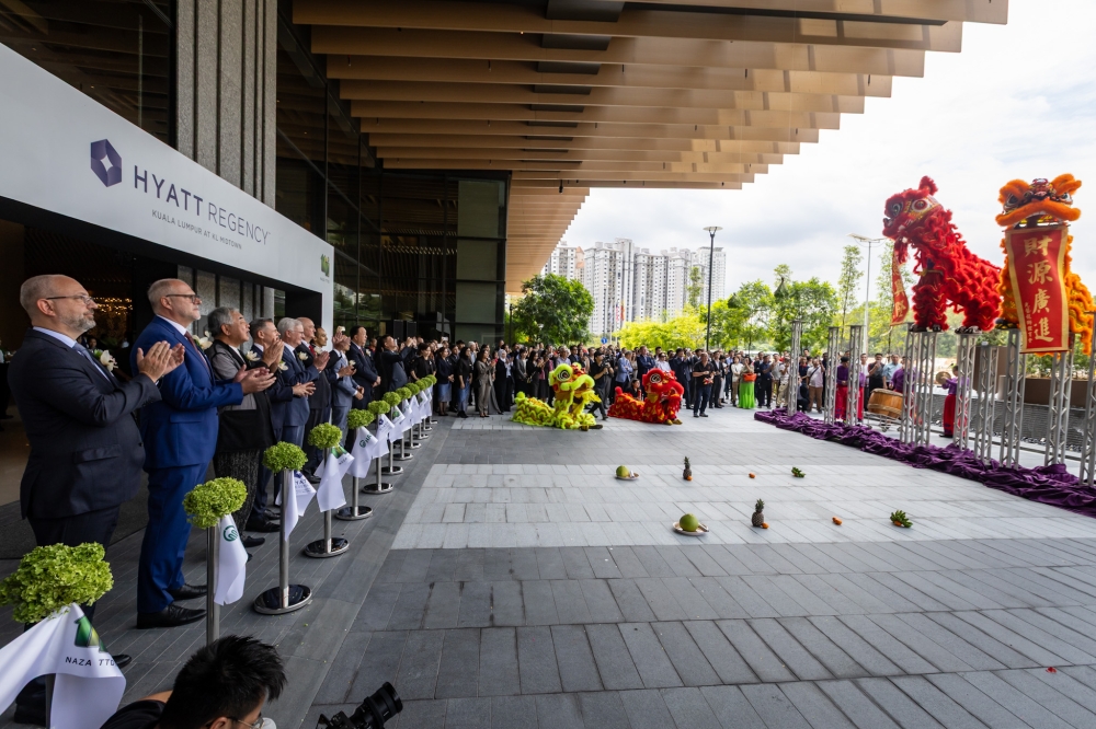 The official launch of Hyatt Regency Kuala Lumpur at KL Midtown was attended by industry figures and various stakeholders. — Picture by Firdaus Latif