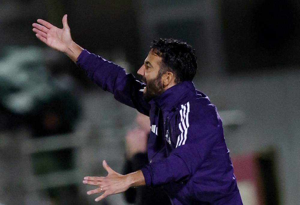 Manchester United manager Ruben Amorim pictured during the Carabao Cup second-round match against Grimsby Town at Blundell Park, Grimsby, Aug 27, 2025. — Reuters pic