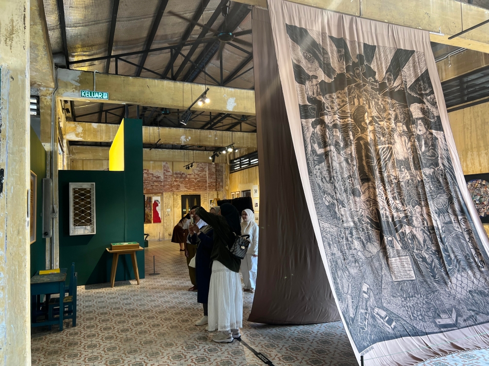 ‘The Negaraku II’ exhibition explores the meaning of being Malaysian in today’s world. — Picture by Opalyn Mok
