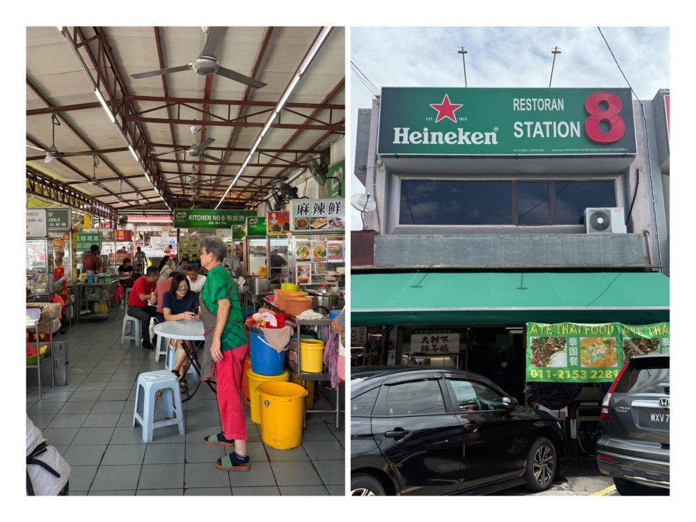 This corner coffee shop offers seats in an airy atmosphere (left) and it's highly accessible to those who live near to the SS2 Cheow Yang area (right).