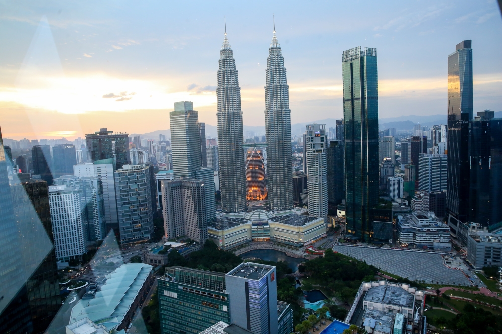 A panoramic view of the Kuala Lumpur skyline from Imperial Lexis hotel July 14, 2025. — Picture by Choo Choy May
