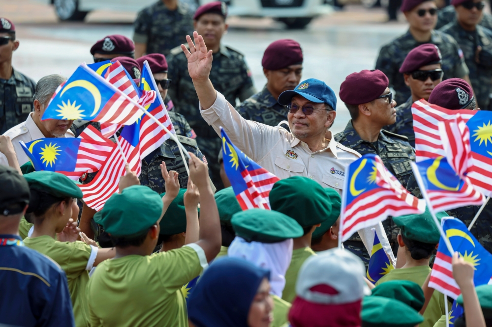 Prime Minister Datuk Seri Anwar Ibrahim departed for China immediately after the Merdeka Day parade in Putrajaya on August 31, 2025. — Bernama pic