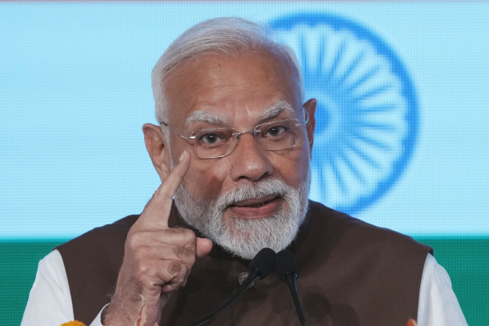 India's Prime Minister Narendra Modi said an atmosphere of “peace and stability” has been created on their disputed Himalayan border, the site of a prolonged military standoff. — AFP pic