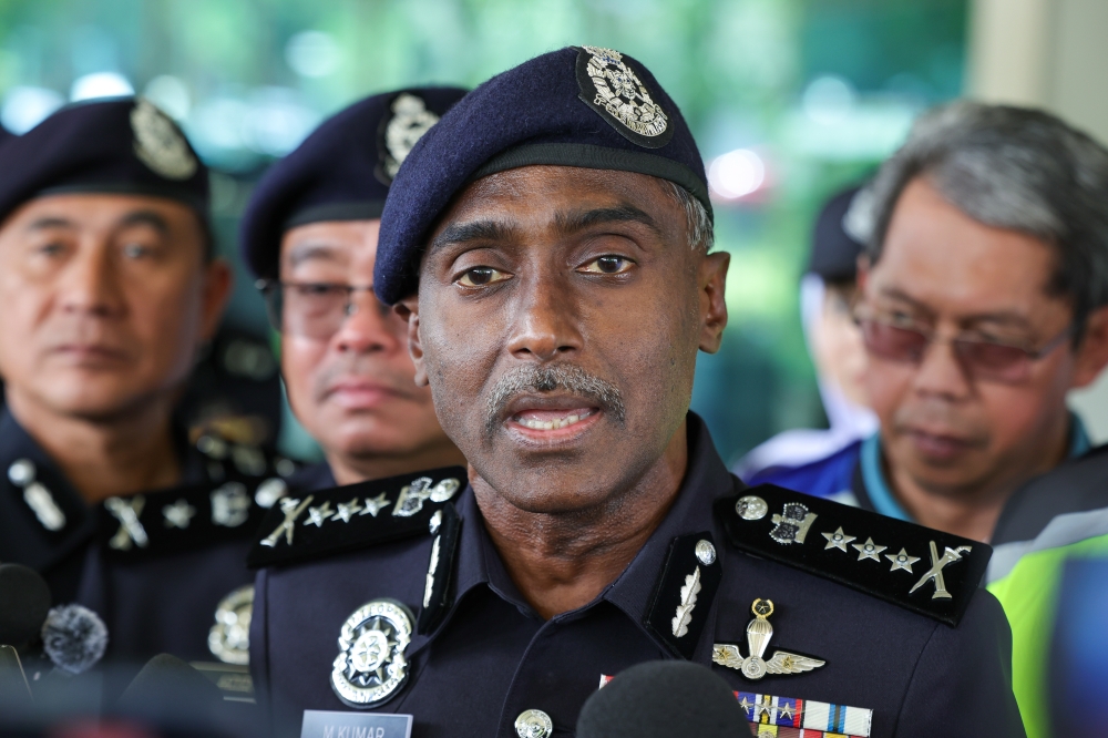 Bukit Aman Criminal Investigation Department (CID) director Datuk M. Kumar said a viral Facebook post had misrepresented the woman’s race, stressing that the suspect is a 41-year-old local.— Bernama pic