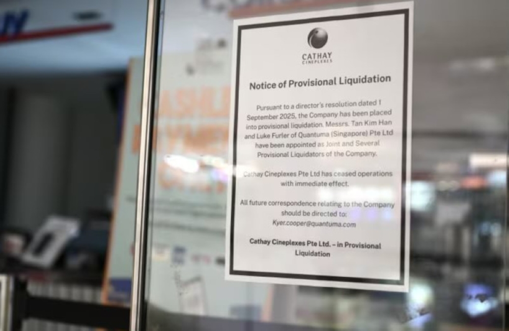 Cathay had been struggling with heavy losses and unpaid rent, with landlords including Resorts Concept, Century Square and HSBC Institutional Trust Services demanding millions in arrears. — Picture from X/Movies Singapore