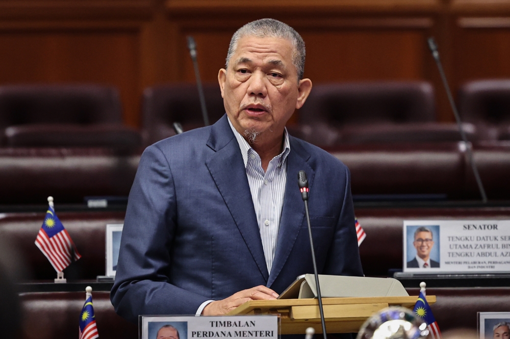 Deputy Prime Minister Datuk Seri Fadillah Yusof attends the Dewan Negara session at the Parliament Building in Kuala Lumpur on September 2, 2025. — Bernama pic