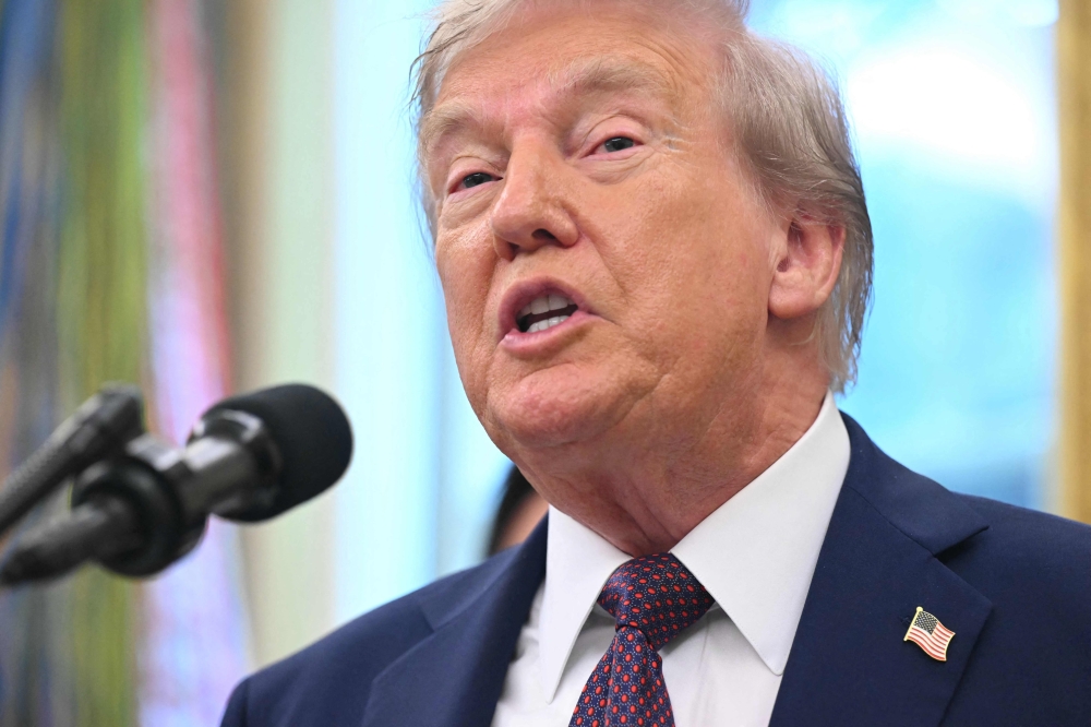 Trump did not schedule any public appearances or hold any press conferences for several days last week, a noticeable absence from the cameras for the publicity-loving 79-year-old. — AFP pic 