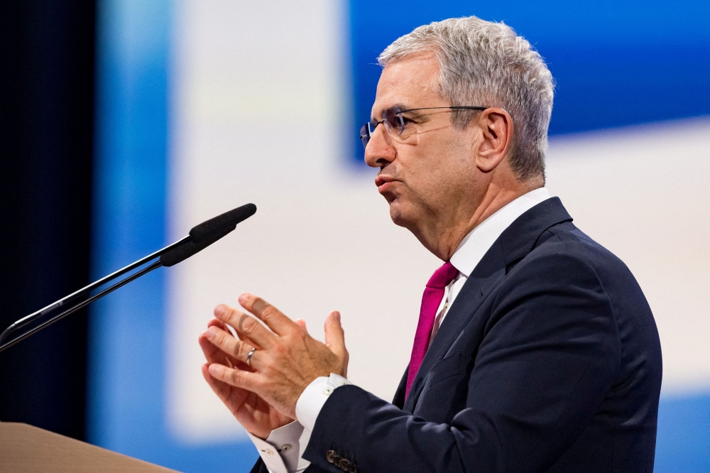 File picture of Nestle CEO Laurent Freixe attending the Annual General Meeting of Nestle in Ecublens near Lausanne, Switzerland, April 16, 2025. The multinational behind Nespresso coffee capsules and KitKat chocolate bars announced late Monday it had dismissed Freixe with immediate effect over an ‘undisclosed romantic relationship with a direct subordinate’. — Reuters pic 