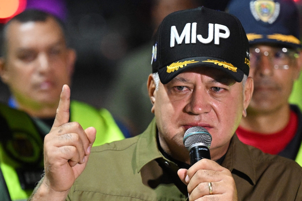 In this pic: Venezuelan Interior Minister Diosdado Cabello. — AFP file pic 